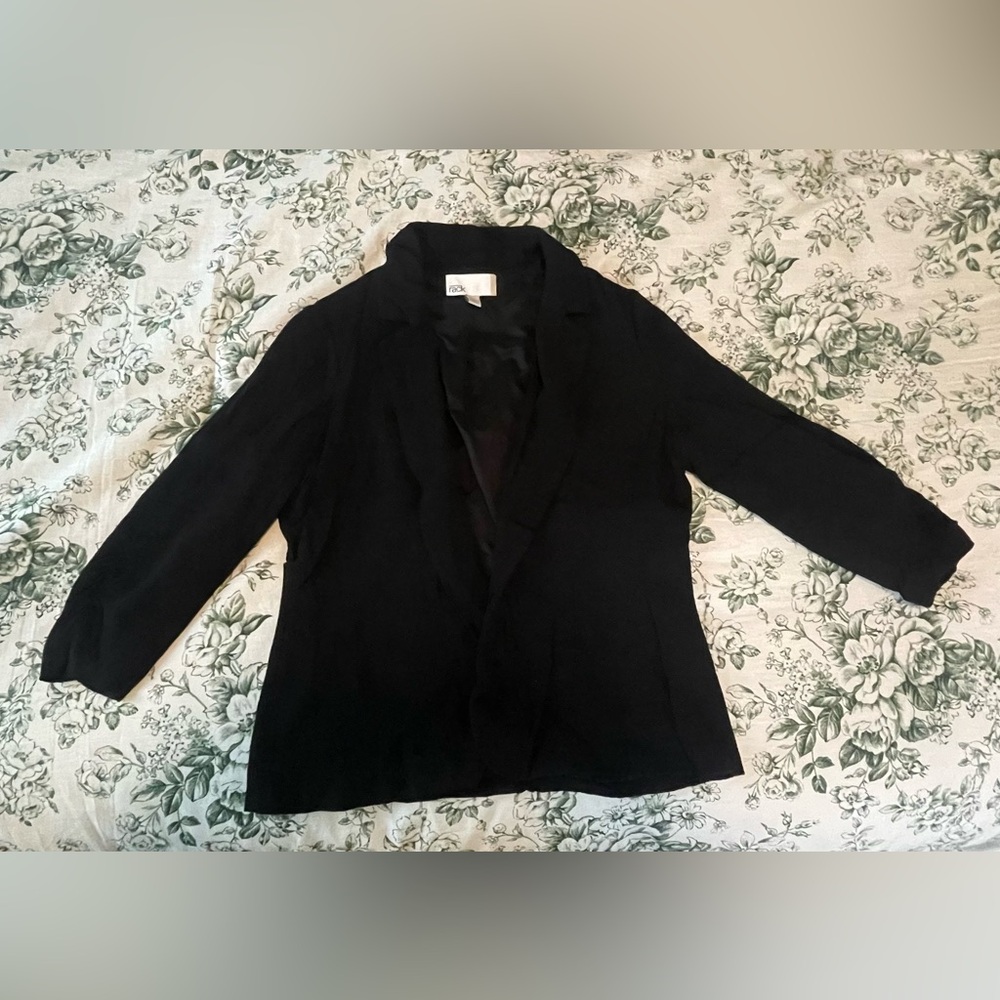 Nordstrom Black Tailored Blazer Modern Minimalist Design